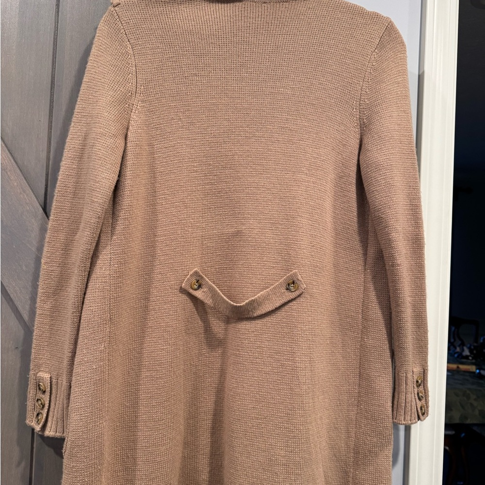 Talbots Tan Cardigan Sweater Soft Knit - Picture 6 of 9